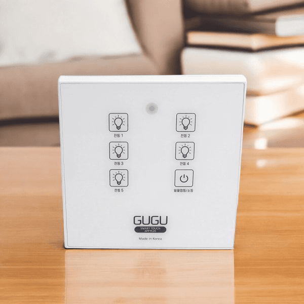 GUGU标准无线触摸开关5通道