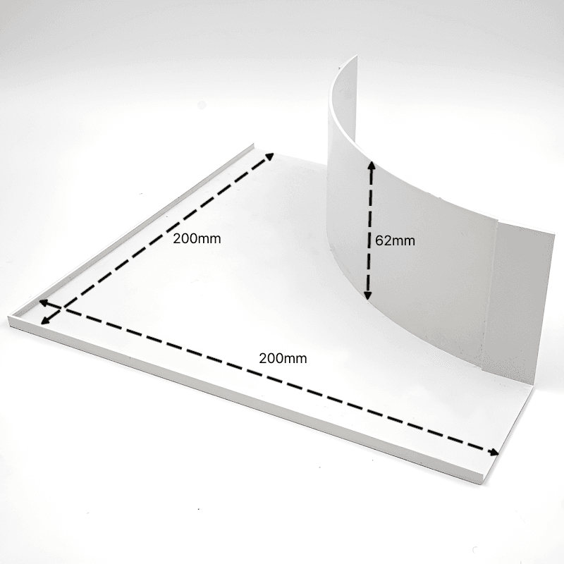 单体框架圆角装饰材料 (200mm x 200mm)